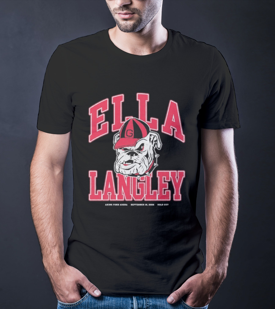 Georgia Bulldogs Ella Langley The Dandelion Tour 2026 Akins Ford Arena September 19 Bulldog T-Shirt