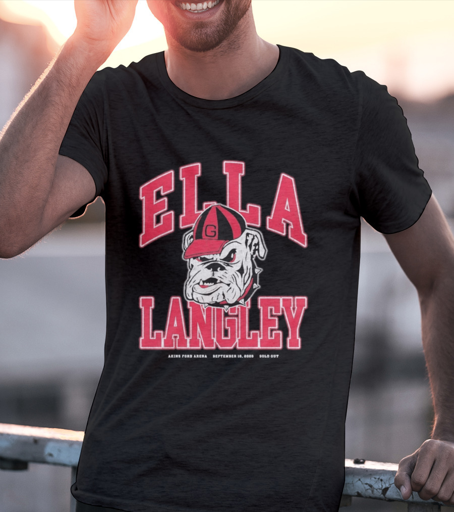 Georgia Bulldogs Ella Langley The Dandelion Tour 2026 Akins Ford Arena September 19 Bulldog T-Shirt