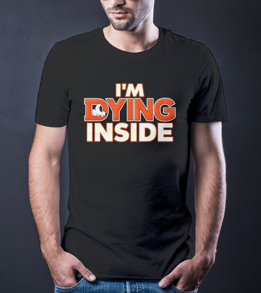 I'm Dying Inside Dead Horse Upside Down Letter D T-Shirt