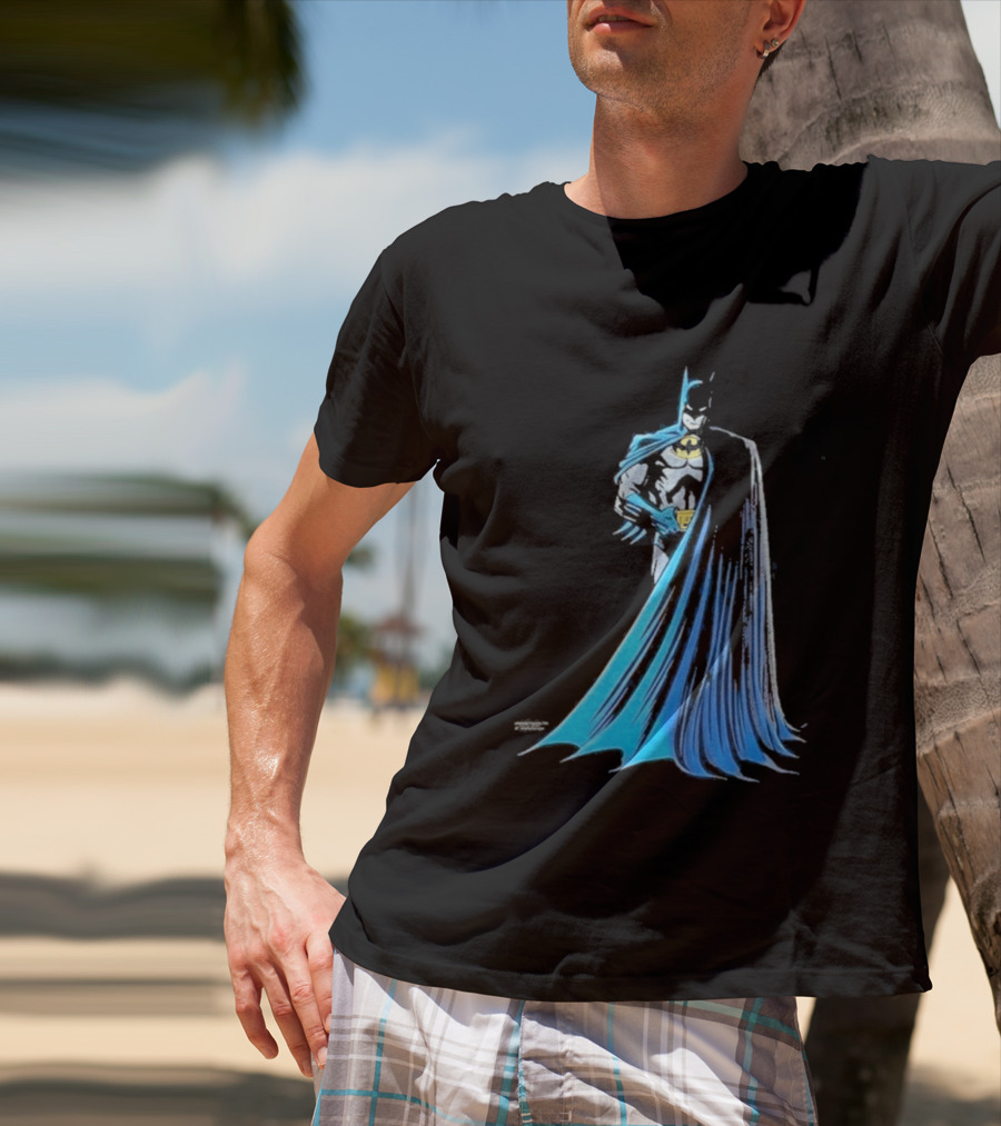 IShowSpeed 1989 Batman DC Comics Blue And Grey Cape T-Shirt