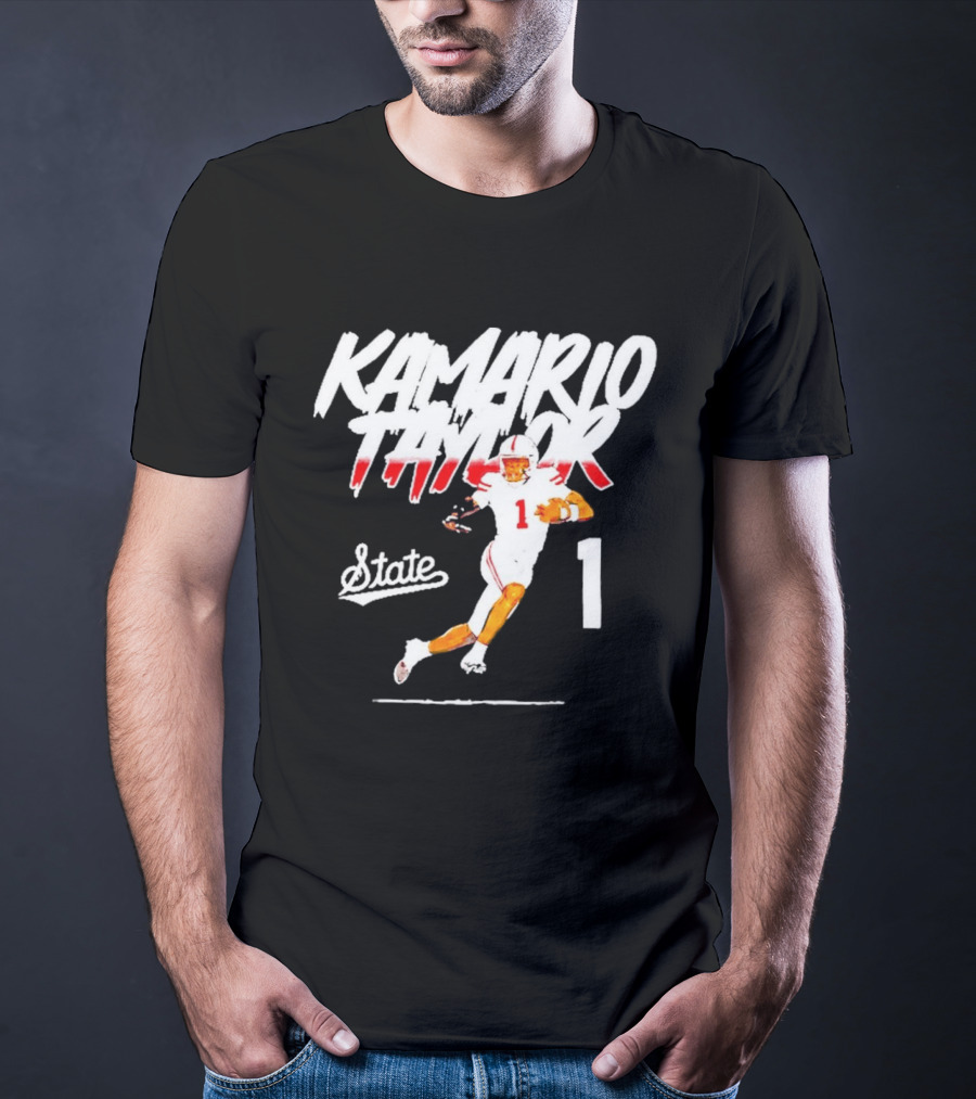 Kamario Taylor State 1 Football Player Bootleg T-Shirt