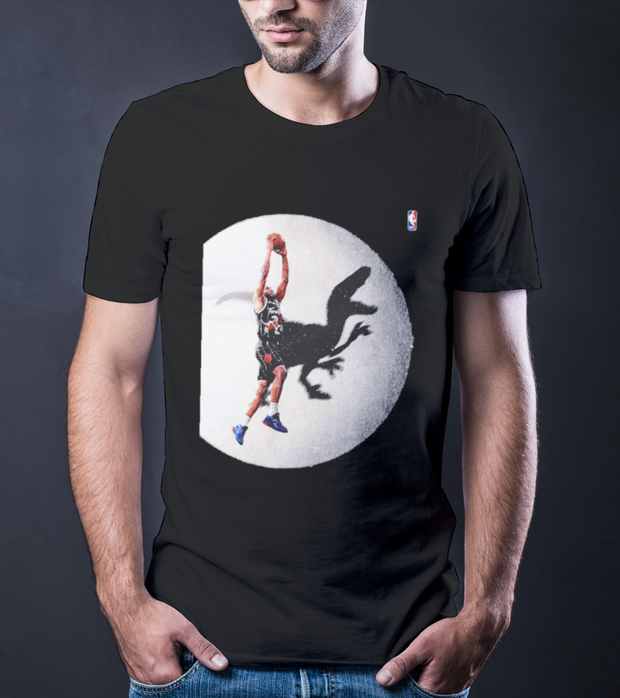 Kawhi Leonard Toronto Raptors Shadow Dunk With Raptor Silhouette Basketball T-Shirt