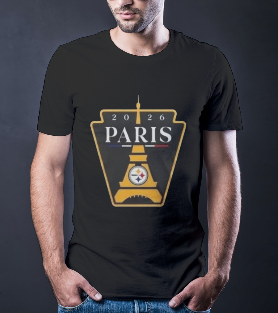 Pittsburgh Steelers 2026 Paris Eiffel Tower Event T-Shirt