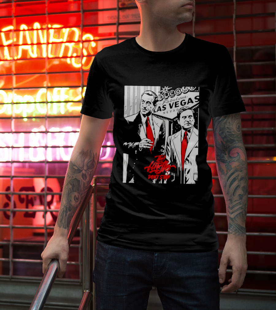 Las Vegas Casino Mobsters Red Tie T-Shirt