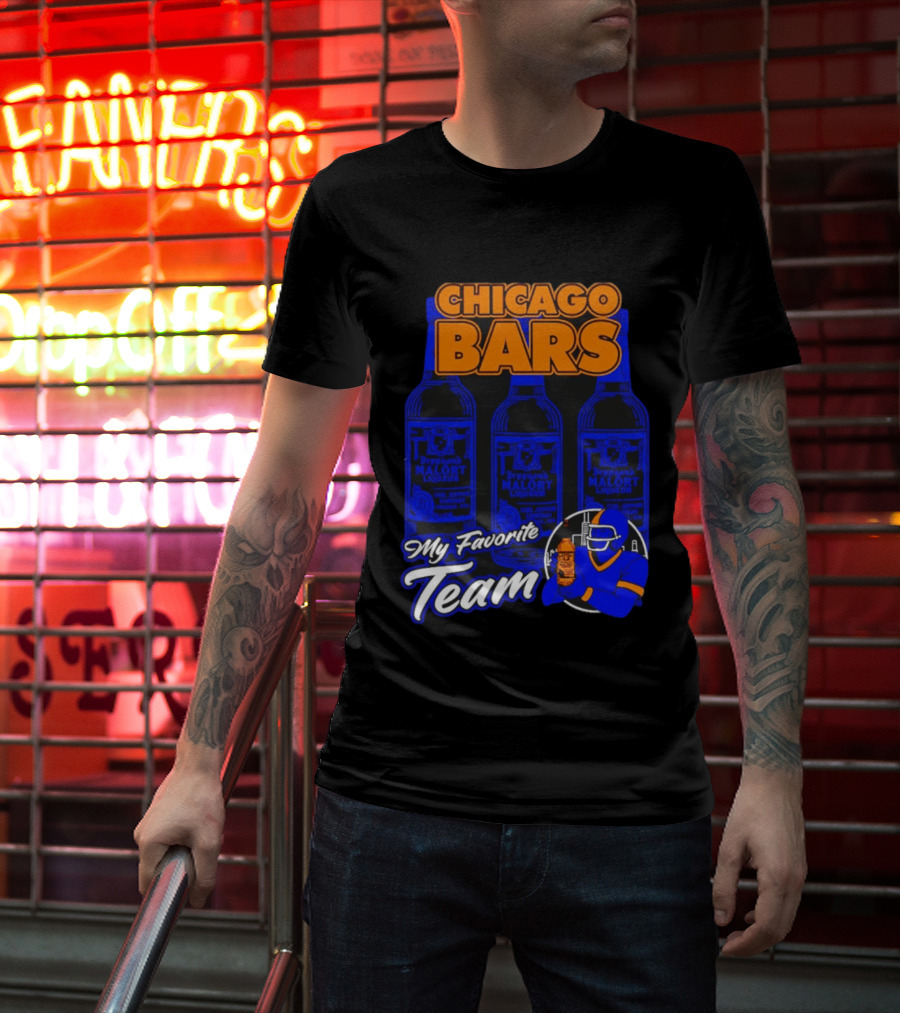 Chicago Bars Malört My Favorite Team Sports Fan T-Shirt
