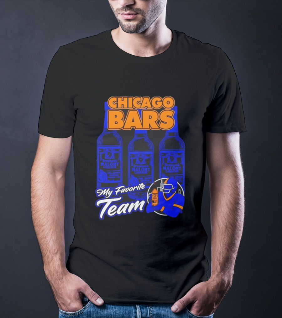 Chicago Bars Malört My Favorite Team Sports Fan T-Shirt