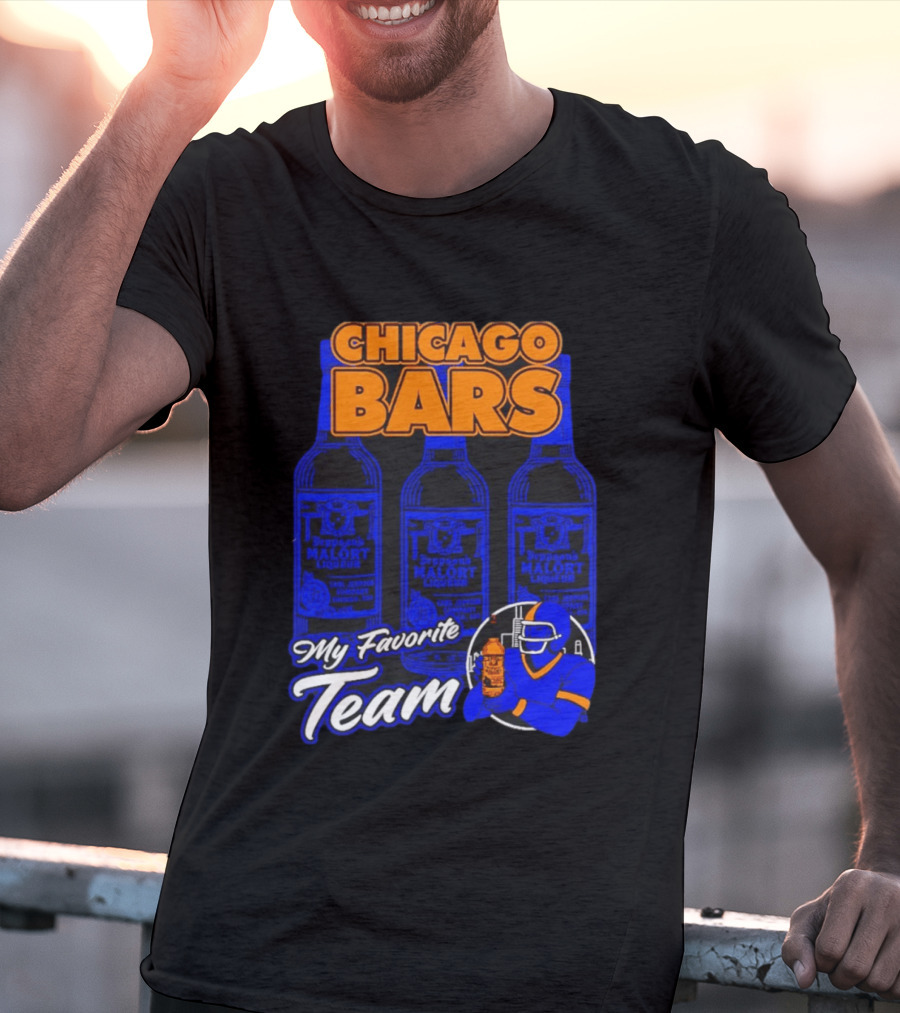 Chicago Bars Malört My Favorite Team Sports Fan T-Shirt