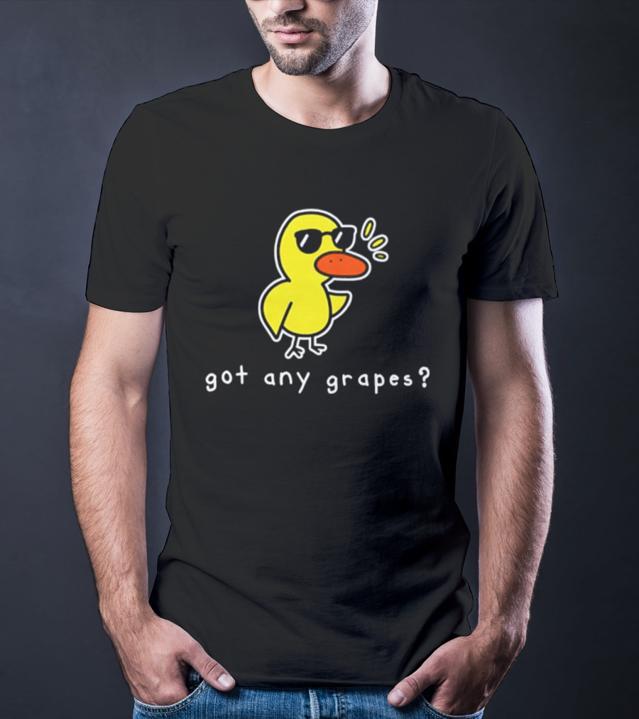 Got Any Grapes Duck Meme Sunglasses Quacking Drawing T-Shirt