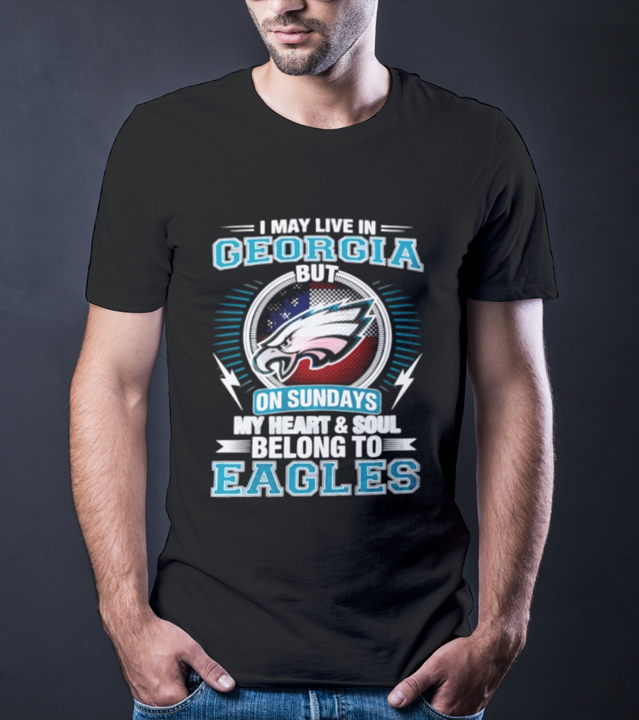 Georgia Resident Eagles Fan Heart And Soul Dedication Sundays T-Shirt