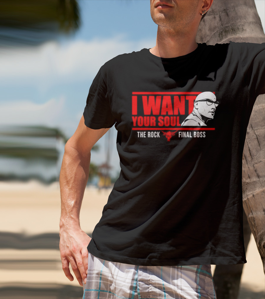 I Want Your Soul The Rock Final Boss Brahma Bull T-Shirt