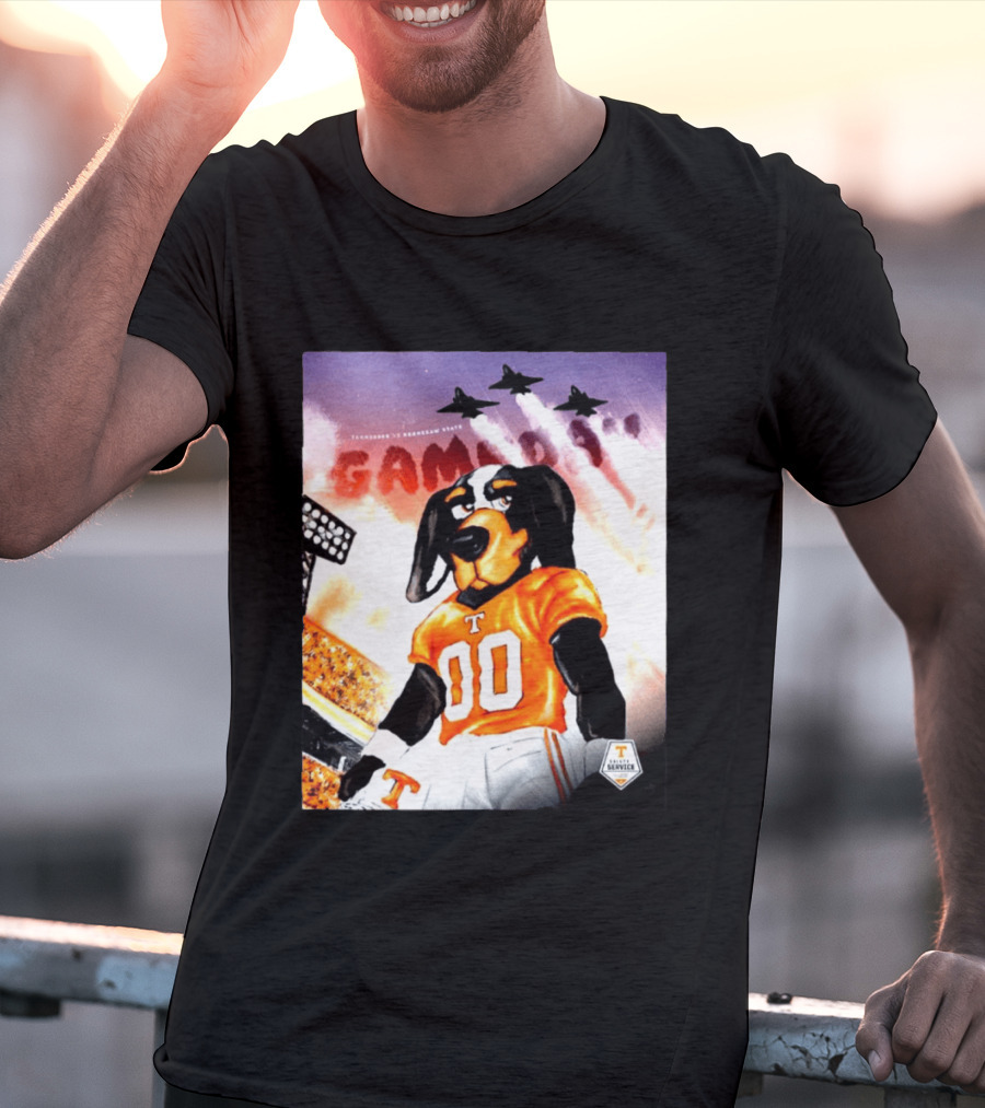 Tennessee Volunteers Smokey 00 Game Day Jets Flyover Stadium Lights T-Shirt
