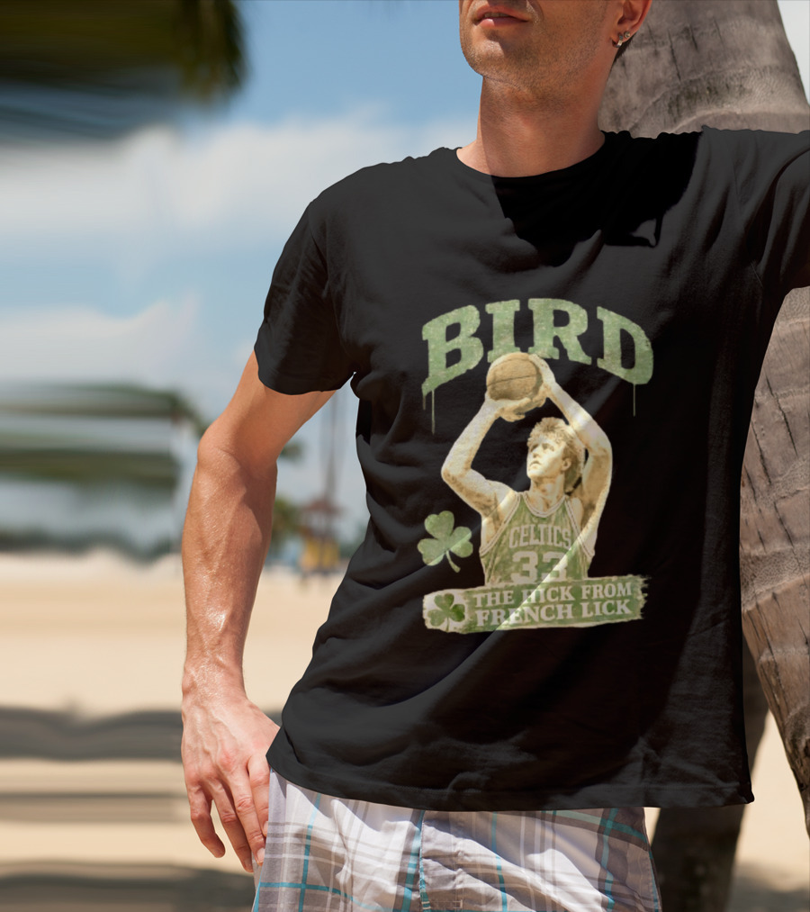 Larry Bird Celtics 33 The Hick From French Lick Basketball Legend T-Shirt