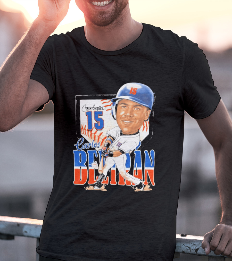 Carlos Beltran 15 NY Mets Baseball Art 2026 T-Shirt