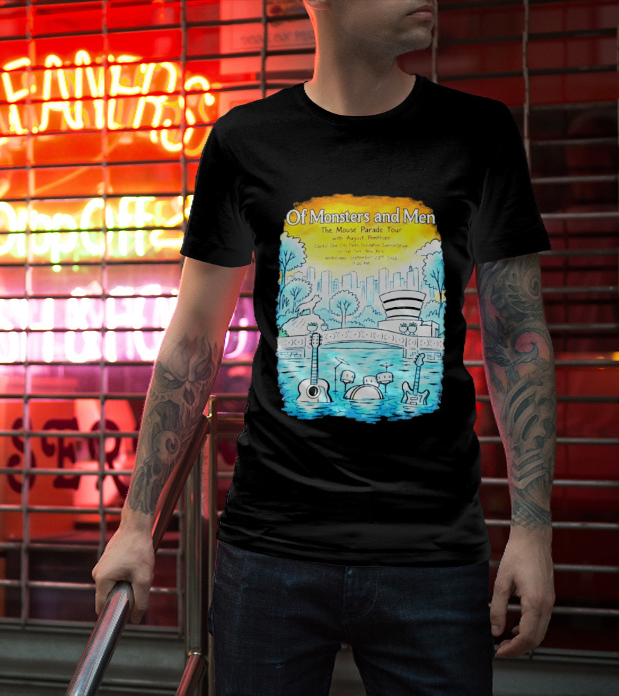 Of Monsters And Men The Mouse Parade Tour September 23 2026 Central Park New York T-Shirt