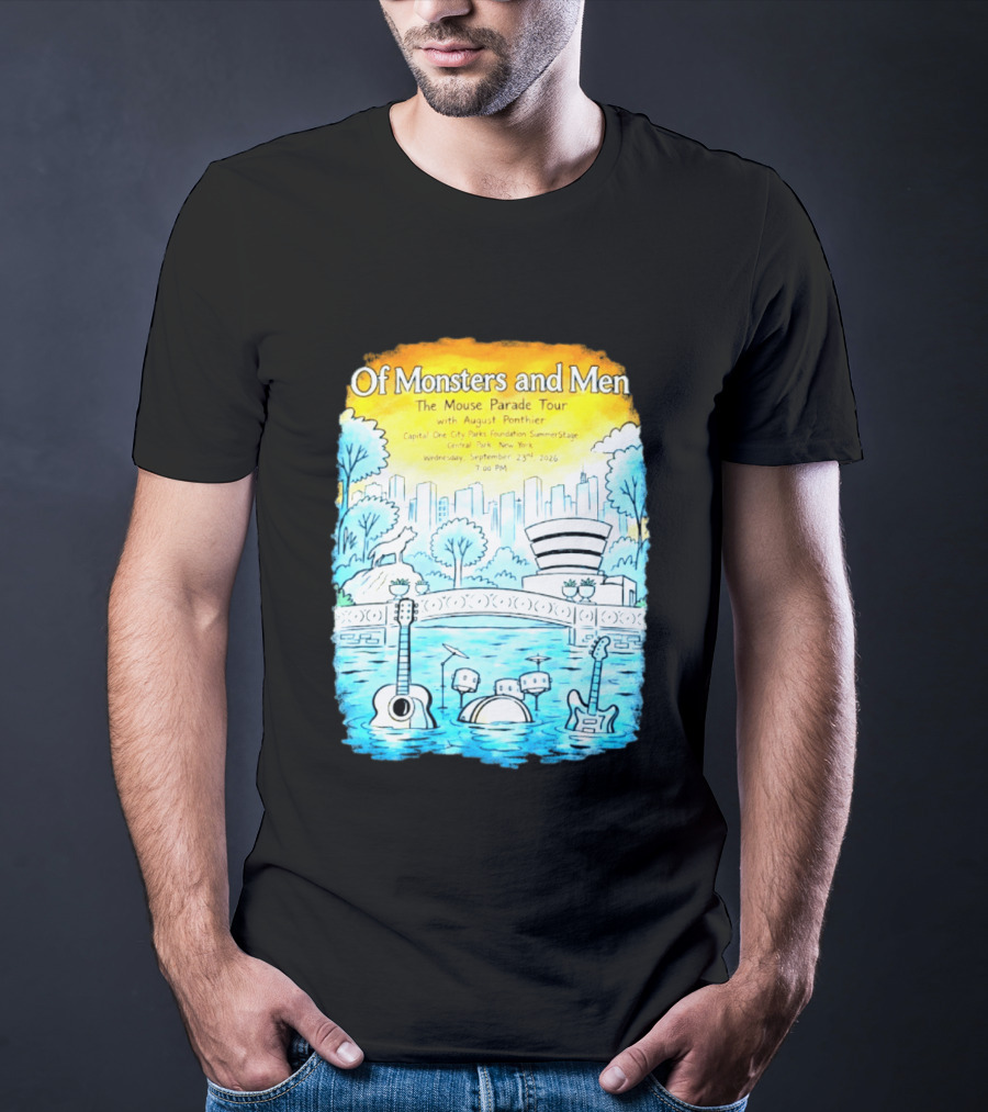 Of Monsters And Men The Mouse Parade Tour September 23 2026 Central Park New York T-Shirt