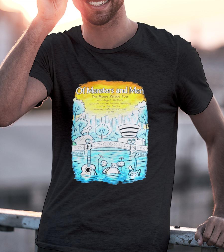 Of Monsters And Men The Mouse Parade Tour September 23 2026 Central Park New York T-Shirt