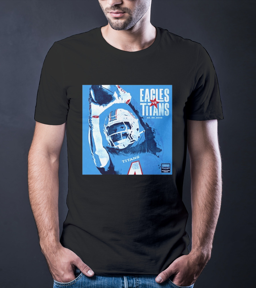 Eagles Vs Titans September 20 2026 Nissan Stadium Nashville TN T-Shirt