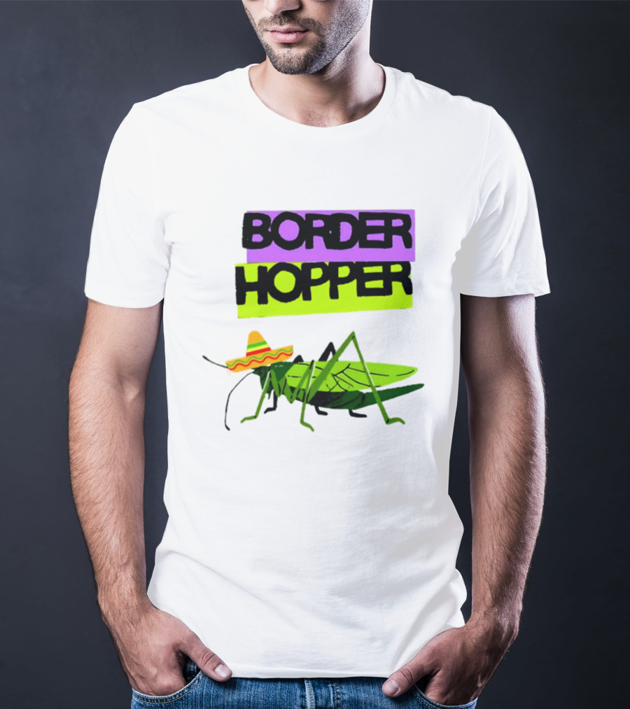 Border Hopper Sombrero Grasshopper T-Shirt