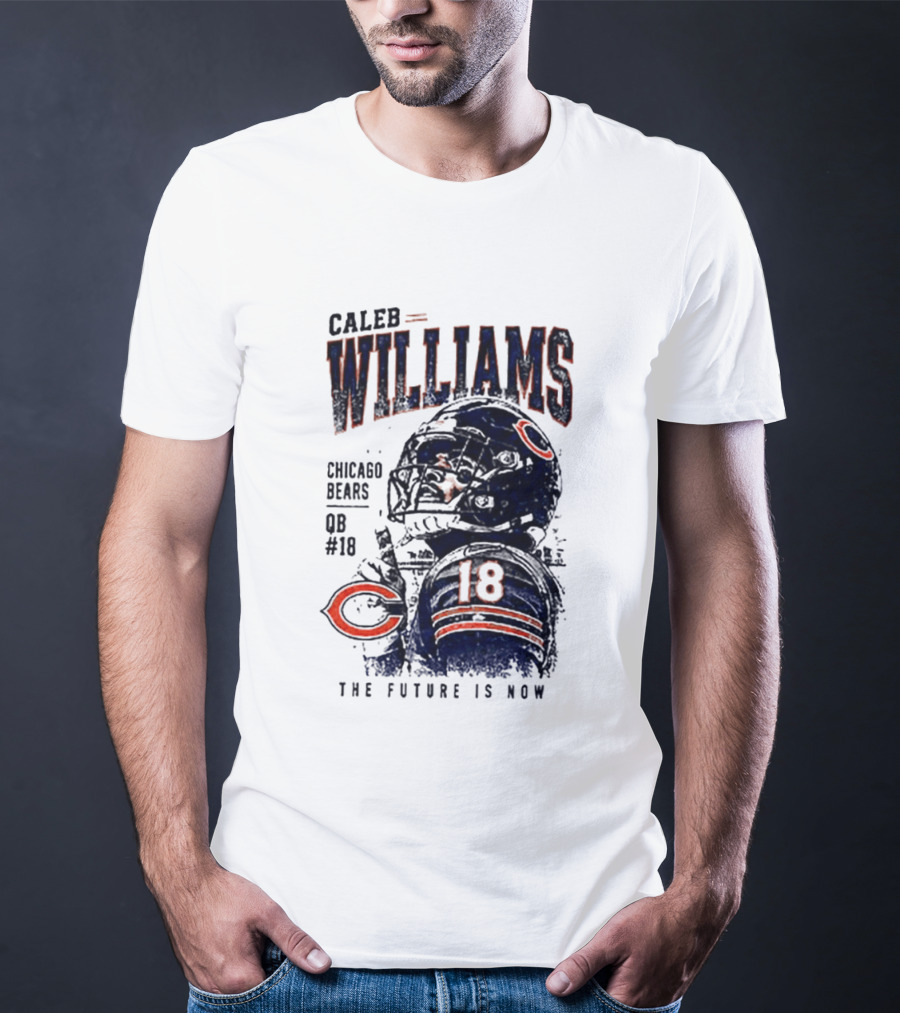 Caleb Williams Chicago Bears QB #18 The Future Is Now T-Shirt