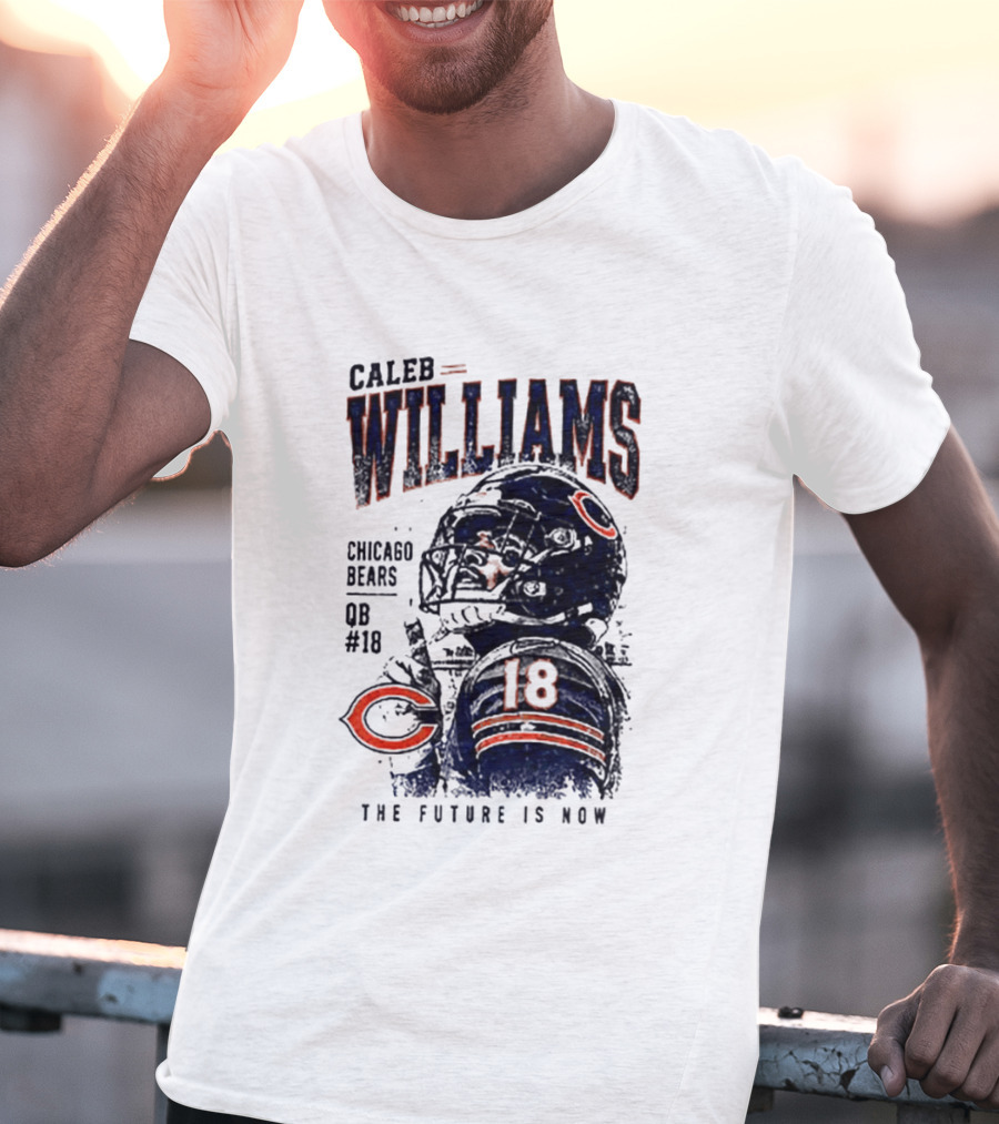 Caleb Williams Chicago Bears QB #18 The Future Is Now T-Shirt