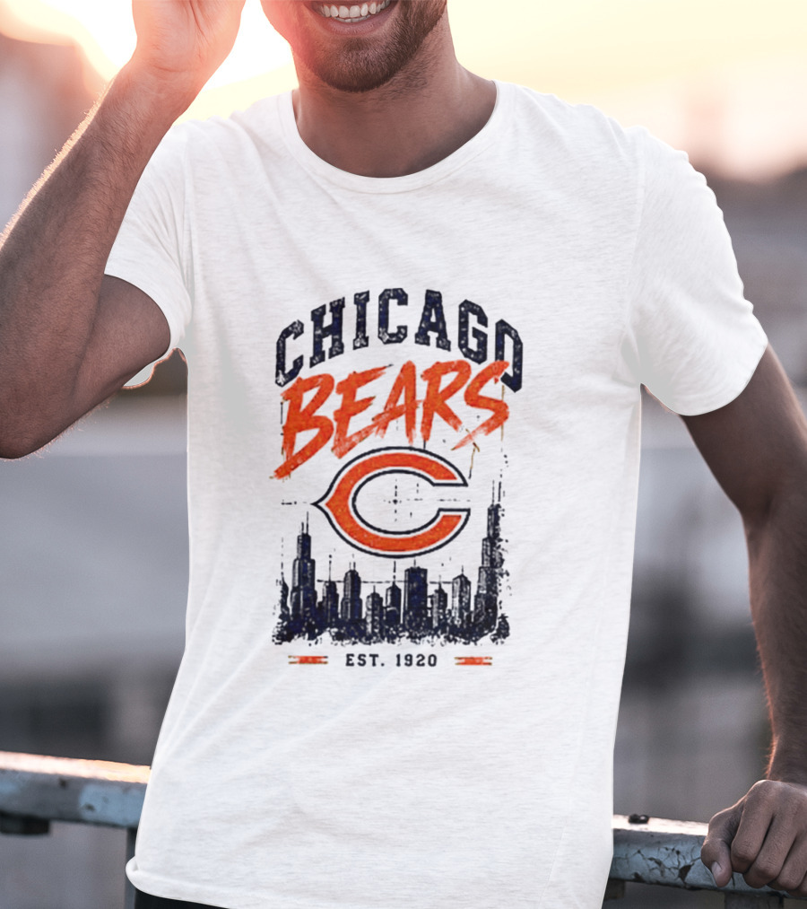 Chicago Bears Est 1920 Skyline Football City T-Shirt