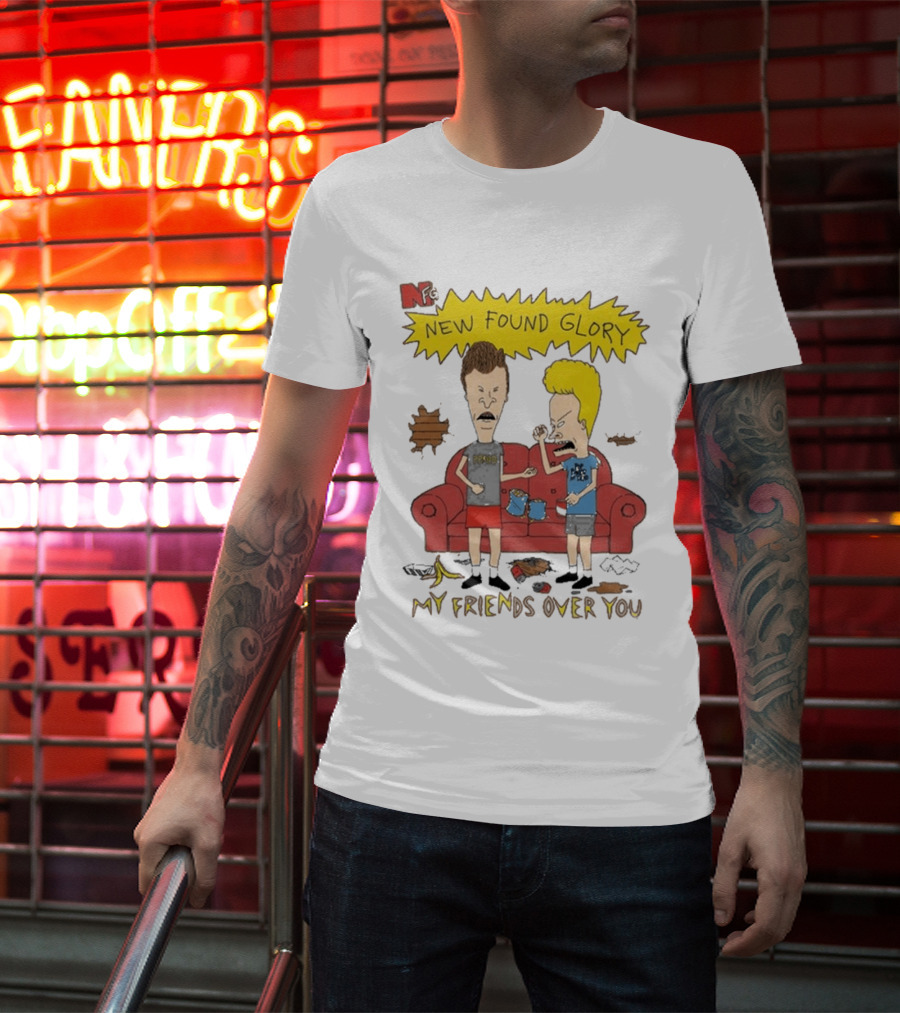 New Found Glory My Friends Over You Cartoon Characters Couch Scene T-Shirt