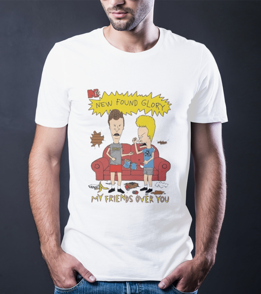 New Found Glory My Friends Over You Cartoon Characters Couch Scene T-Shirt