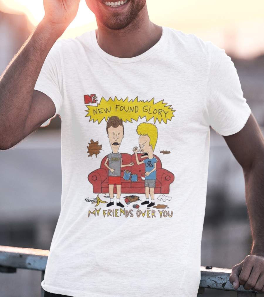 New Found Glory My Friends Over You Cartoon Characters Couch Scene T-Shirt
