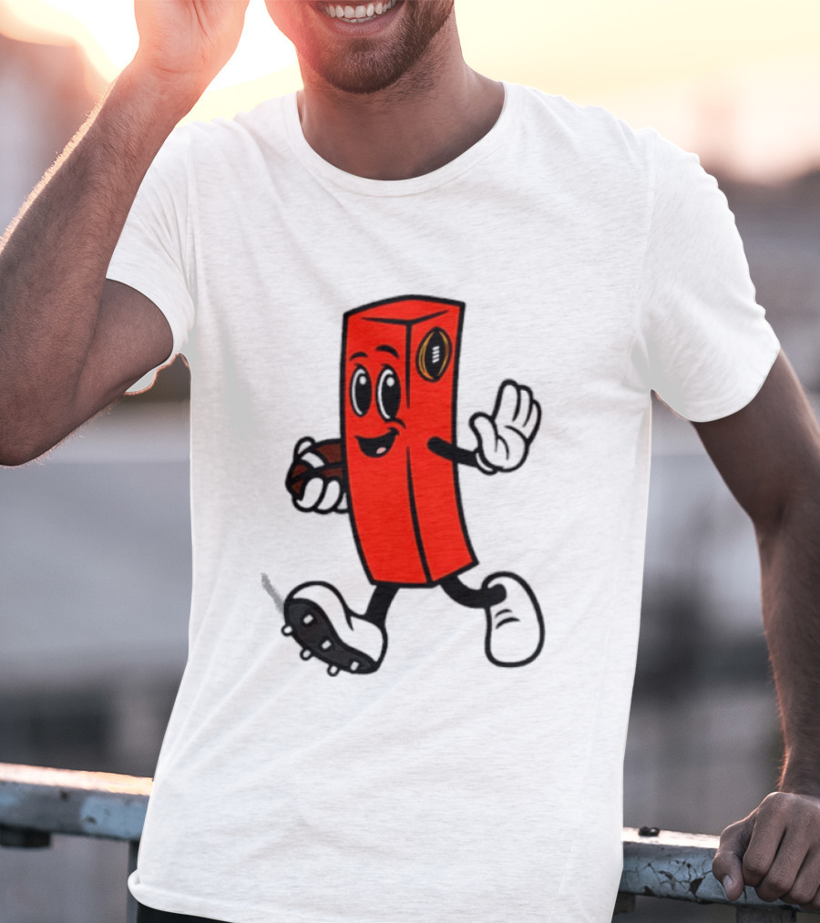 Perry Pylon Football Character With Cigar Walking T-Shirt