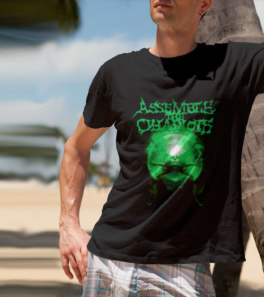 Indiemerchstore Assemble The Chariots Green Divine Glowing Entity T-Shirt