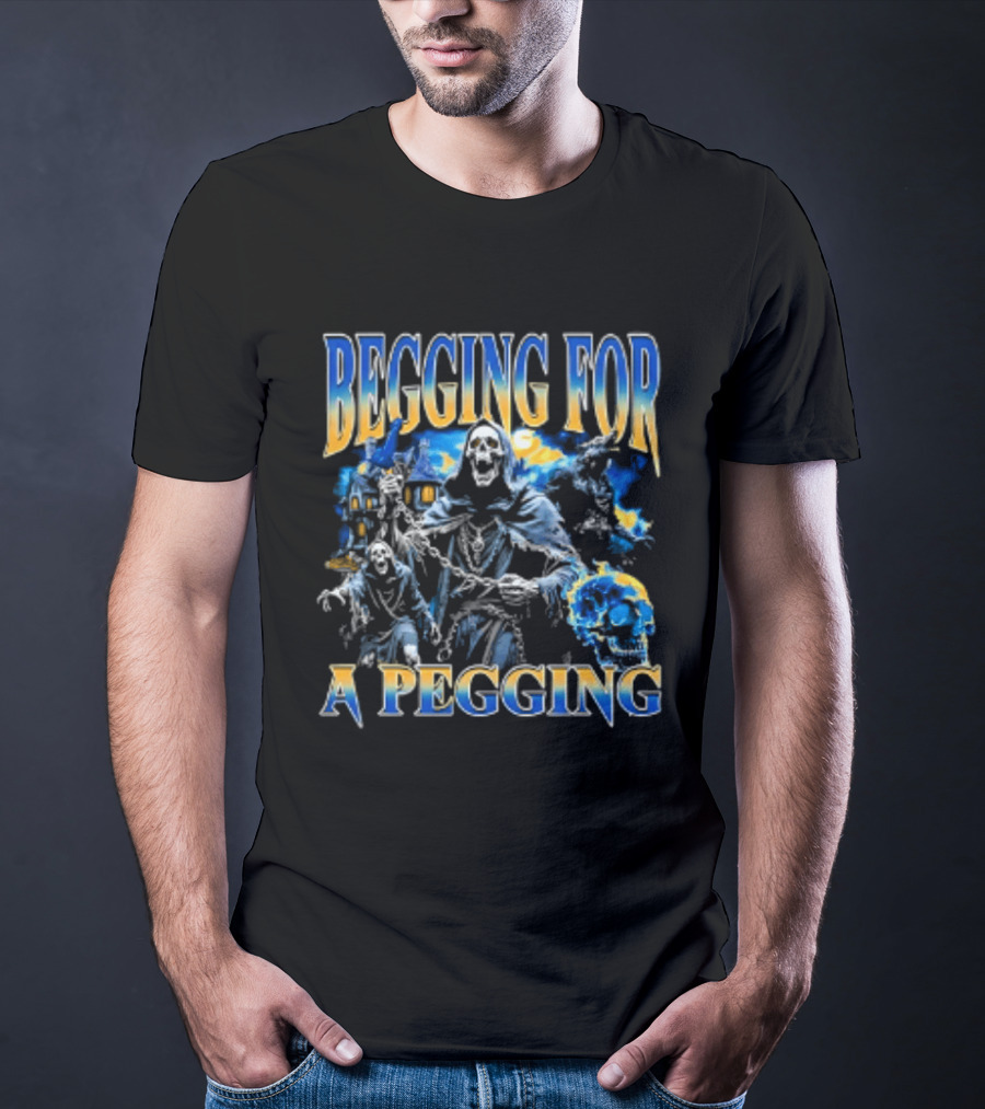 Grim Reaper Werewolf Begging For A Pegging T-Shirt