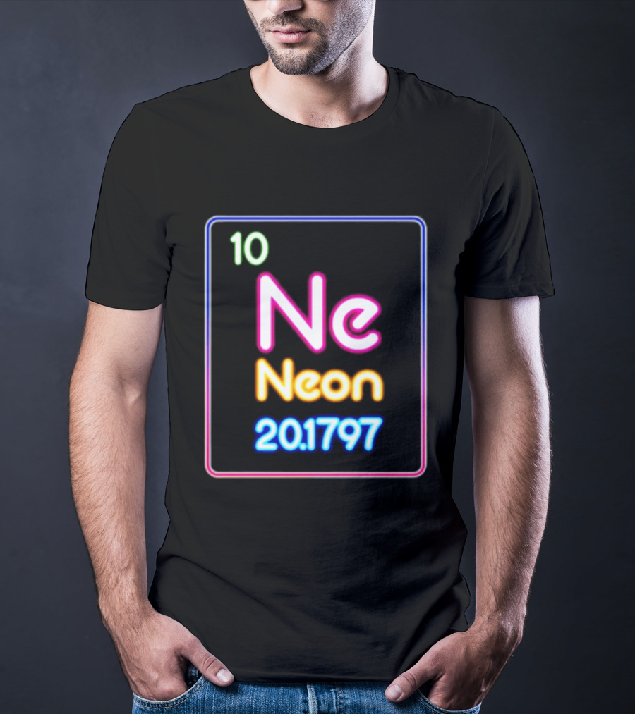 Neon Element 10 Ne Periodic Table 20.1797 Science T-Shirt