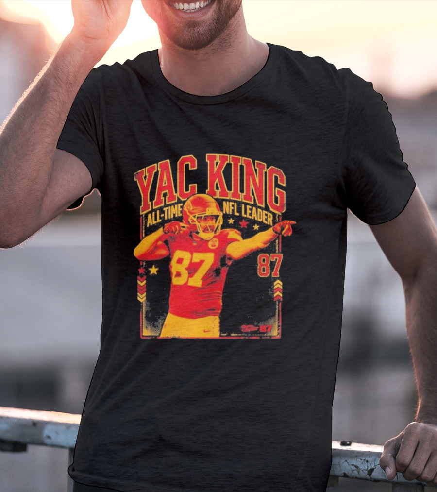 YAC King #87 All Time NFL Leader T-Shirt