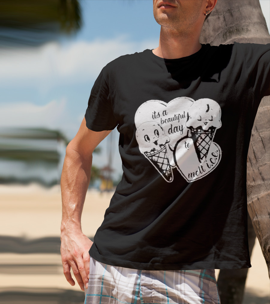 Ice Cream Cones Summer Melt Happy Day T-Shirt