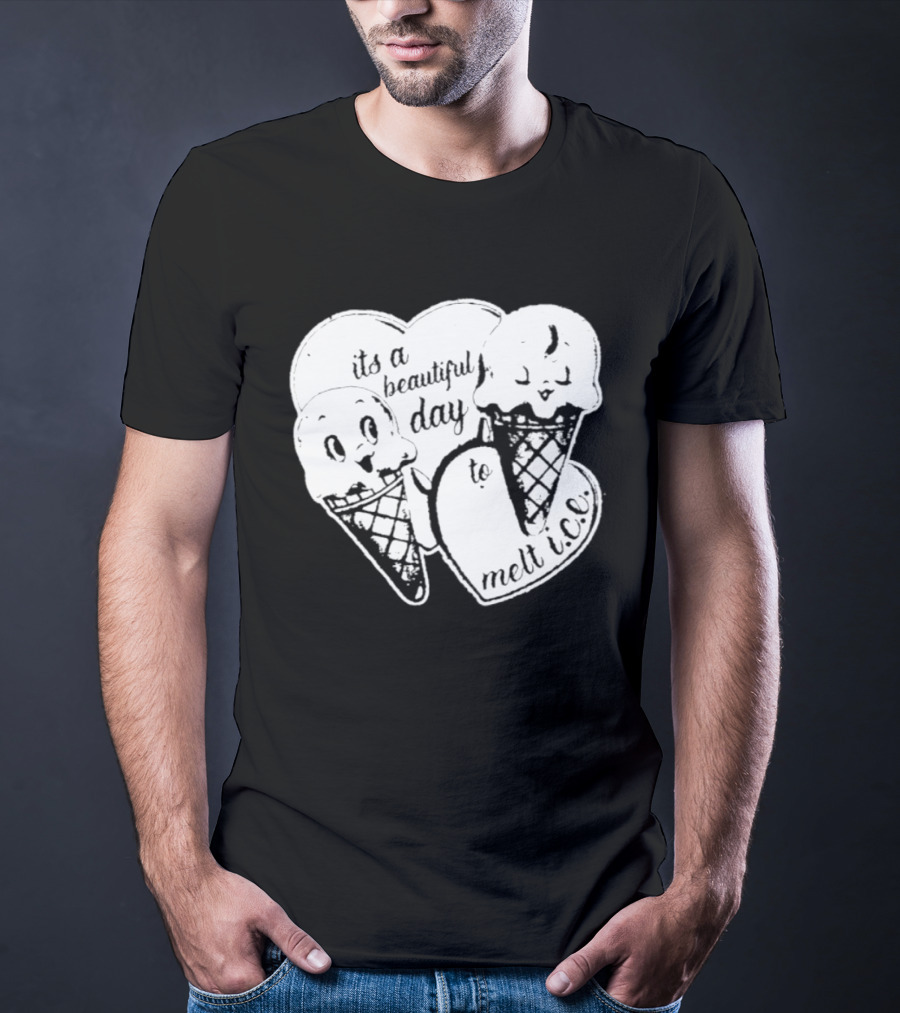 Ice Cream Cones Summer Melt Happy Day T-Shirt