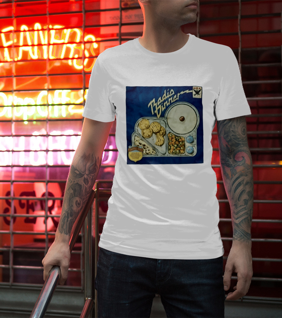 Radio Dinner Chipped Beef NRA Food Tray T-Shirt