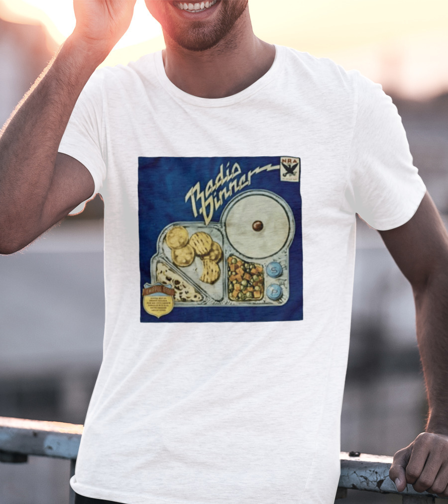 Radio Dinner Chipped Beef NRA Food Tray T-Shirt