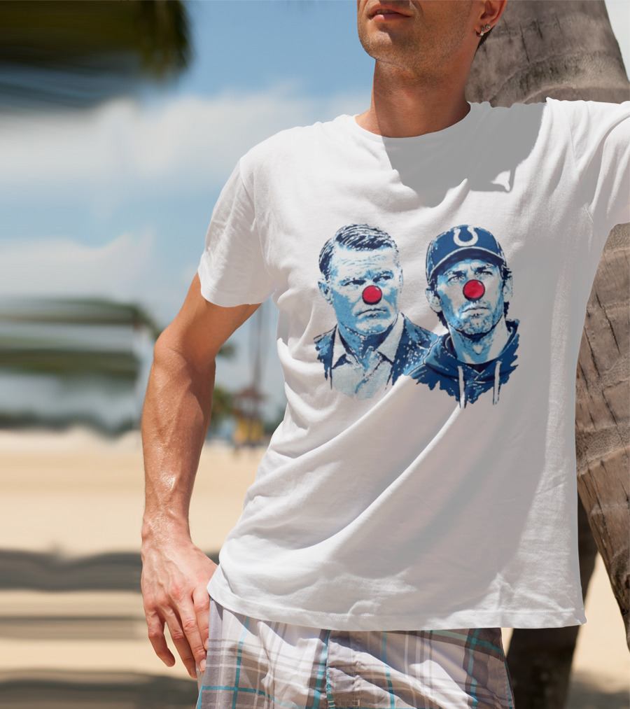 Chris Ballard Shane Steichen Clown Red Nose Football Colts T-Shirt