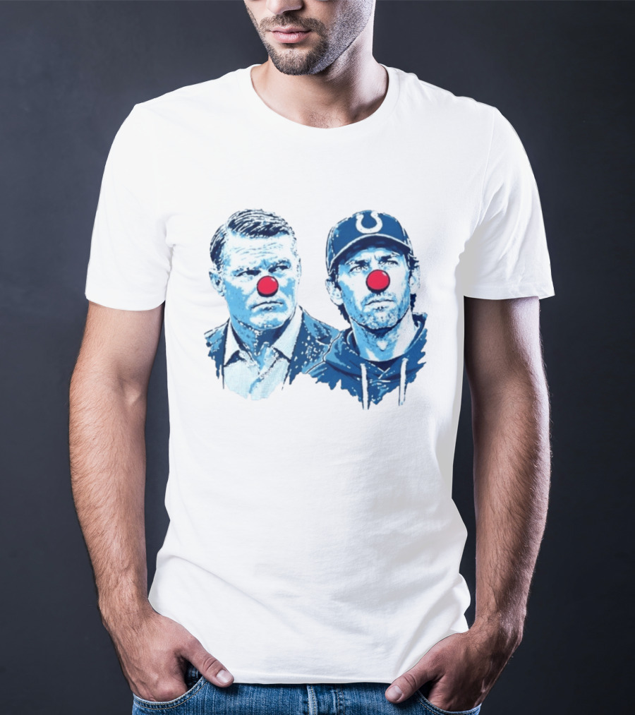 Chris Ballard Shane Steichen Clown Red Nose Football Colts T-Shirt