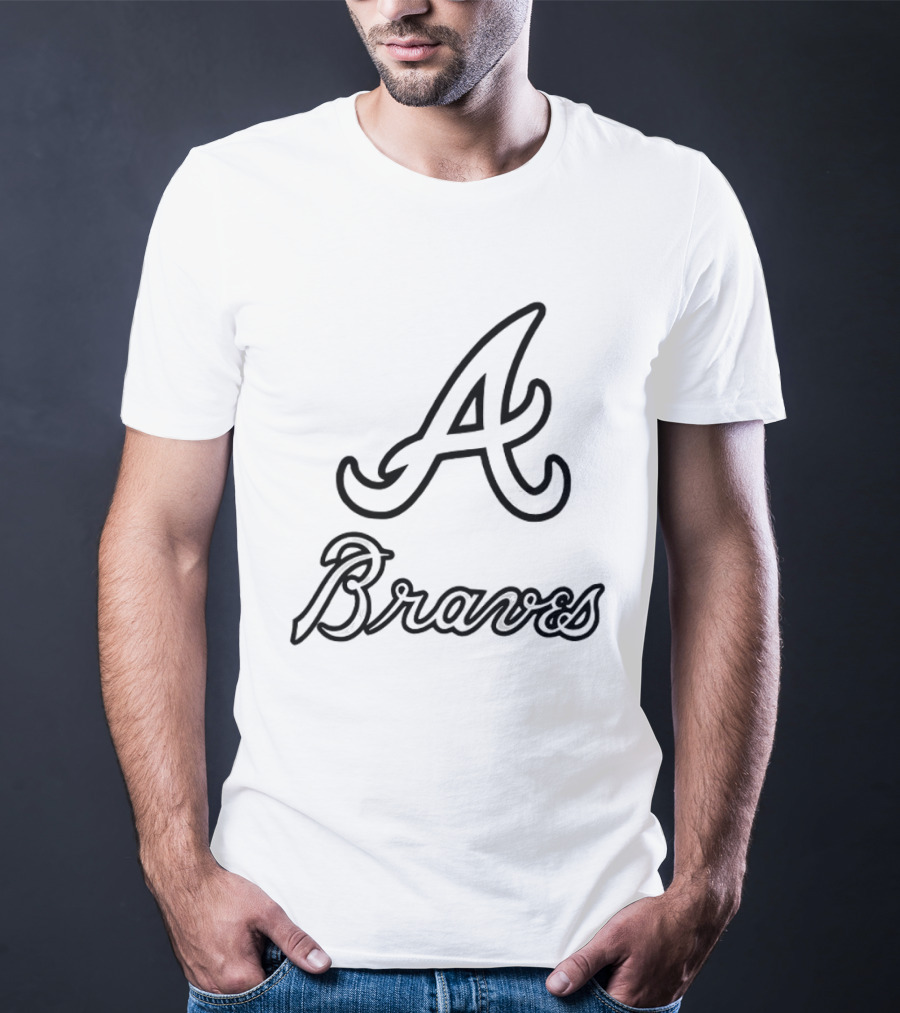 Chris Sale Wearing Atlanta Braves A Town Down Peace Up Two Sided T-Shirt