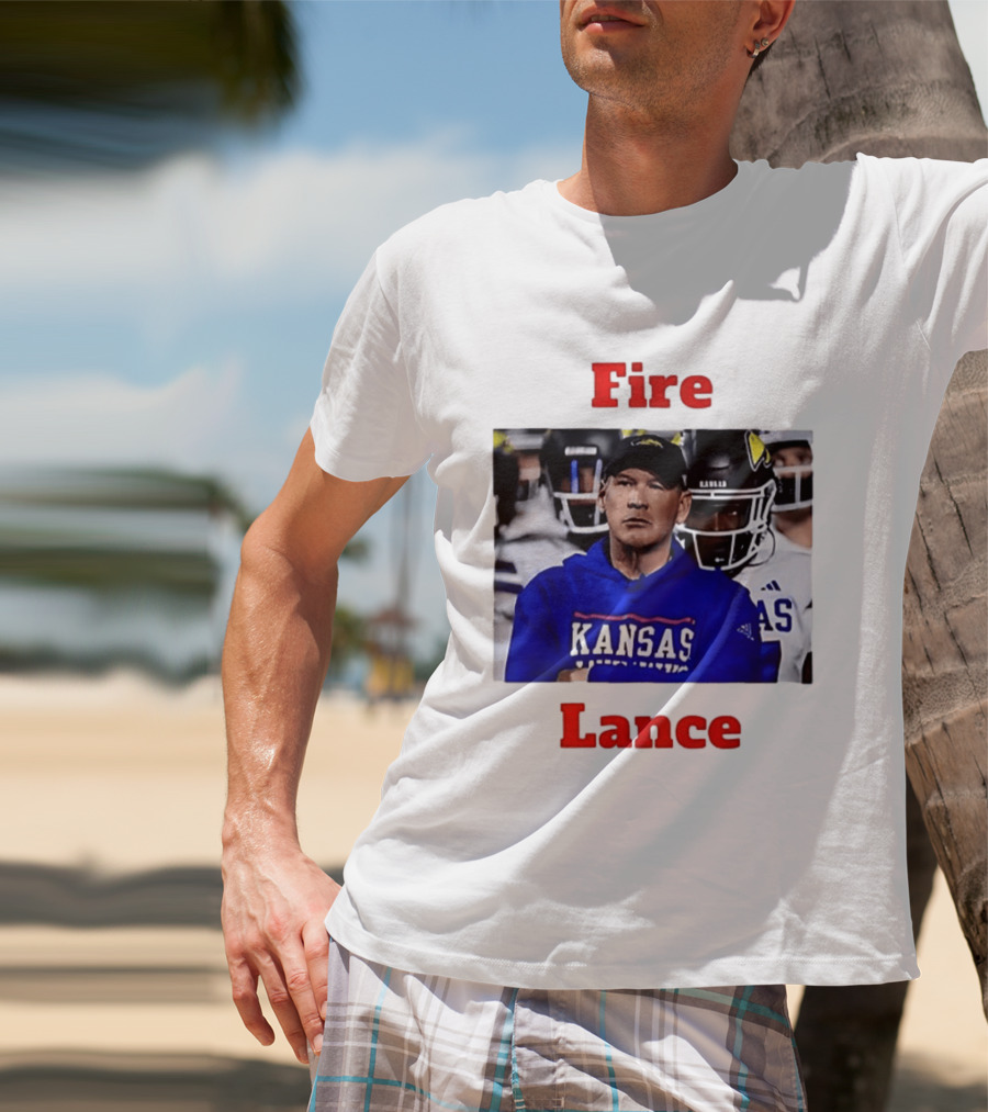 Fire Lance Kansas Jayhawks Football Coach Kansas T-Shirt