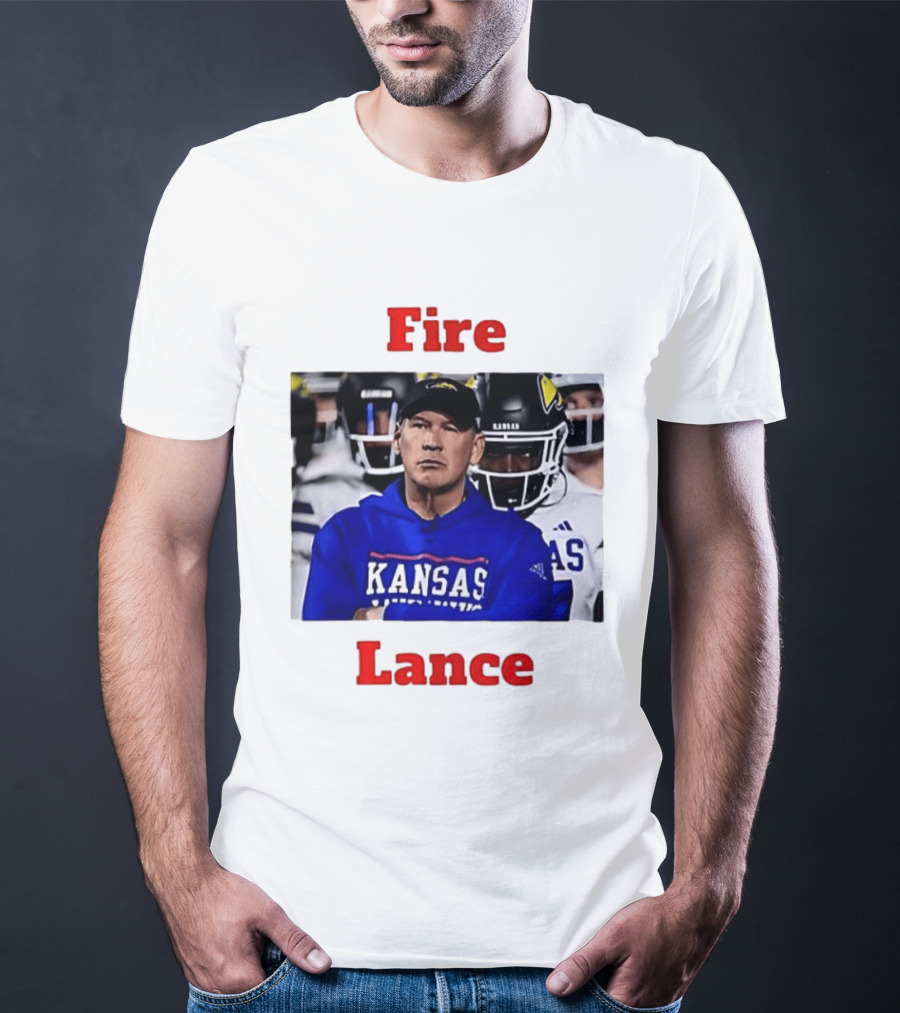 Fire Lance Kansas Jayhawks Football Coach Kansas T-Shirt