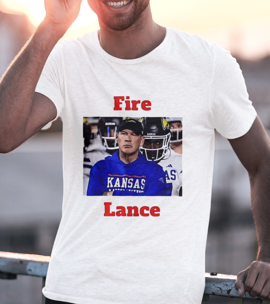 Fire Lance Kansas Jayhawks Football Coach Kansas T-Shirt