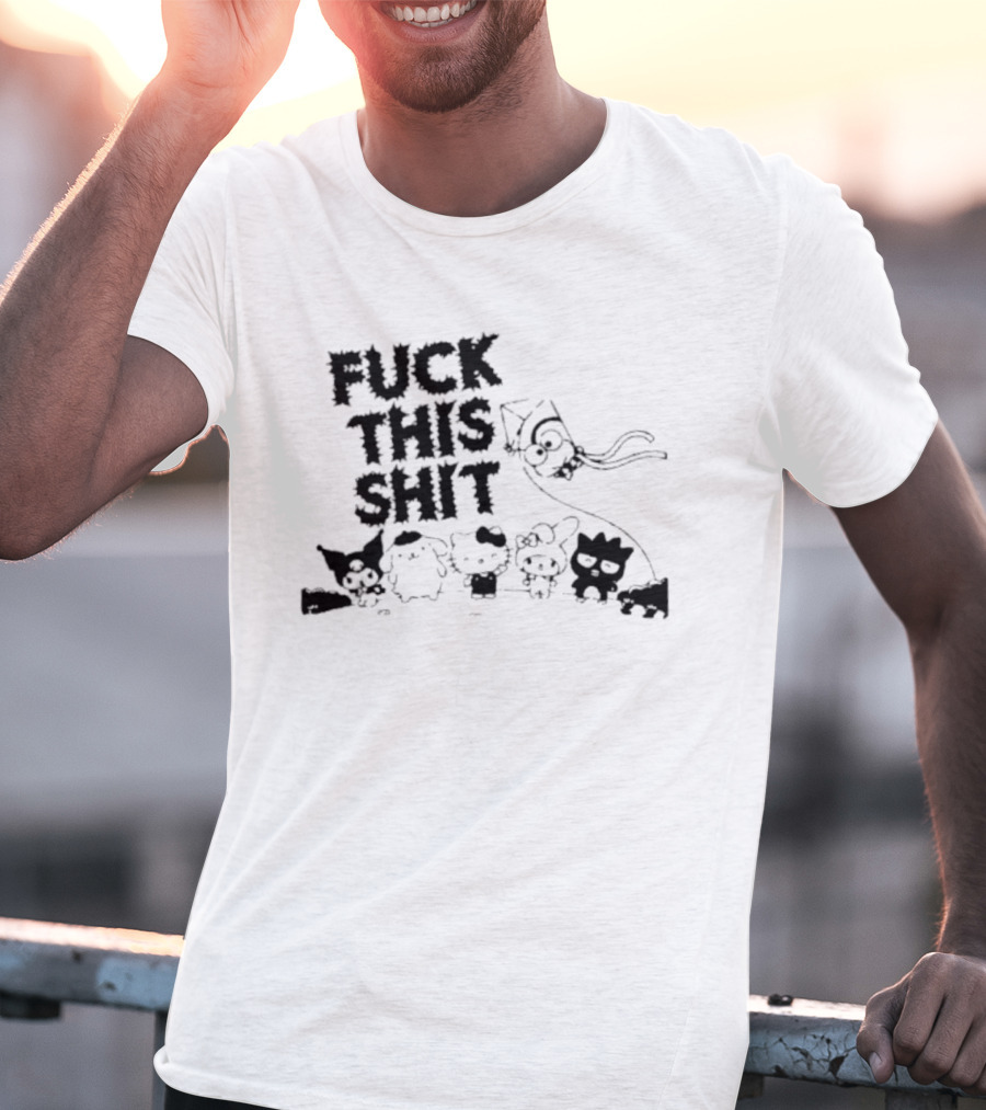 Sanrio Hello Kitty Characters 'Fuck This Shit' Cartoon T-Shirt