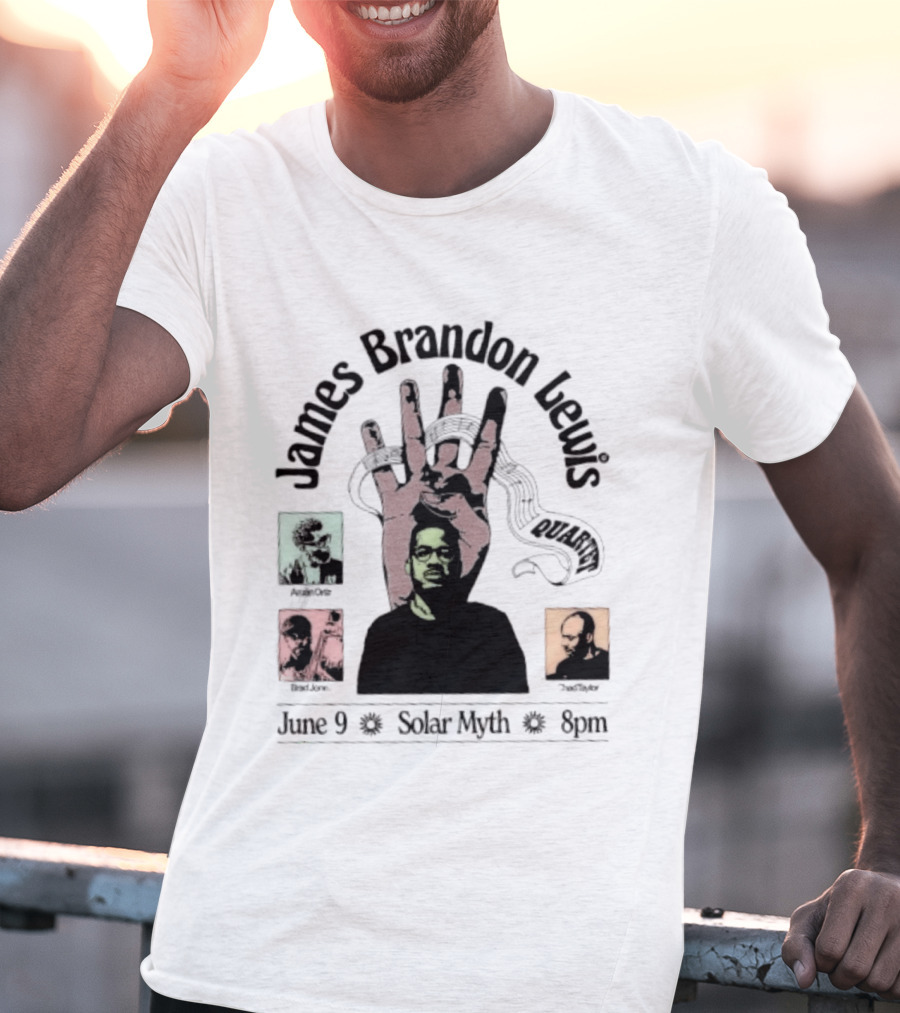James Brandon Lewis Quartet Ars Nova Workshop June 9 Solar Myth T-Shirt