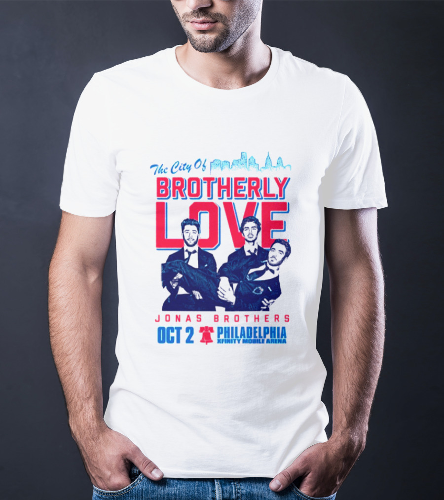 Jonas Brothers The City Of Brotherly Love Philadelphia Oct 7 Xfinity Live Arena T-Shirt