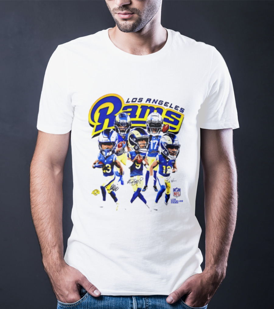 Los Angeles Rams 2026 Big Head NFL Players Collection T-Shirt
