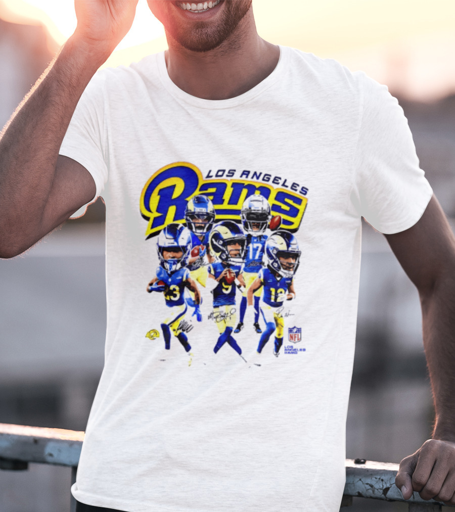 Los Angeles Rams 2026 Big Head NFL Players Collection T-Shirt