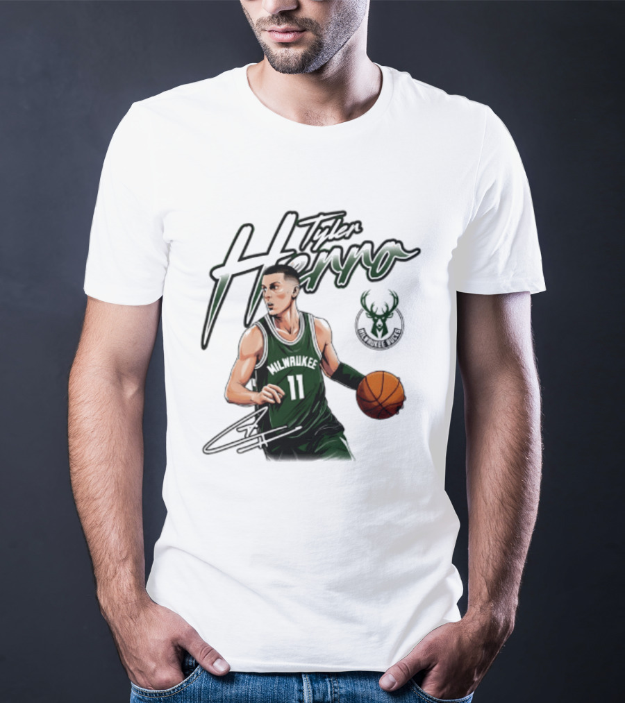 Tyler Herro Milwaukee Bucks Number 11 Basketball Player T-Shirt