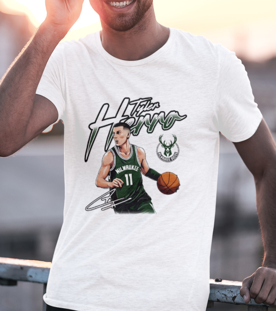 Tyler Herro Milwaukee Bucks Number 11 Basketball Player T-Shirt